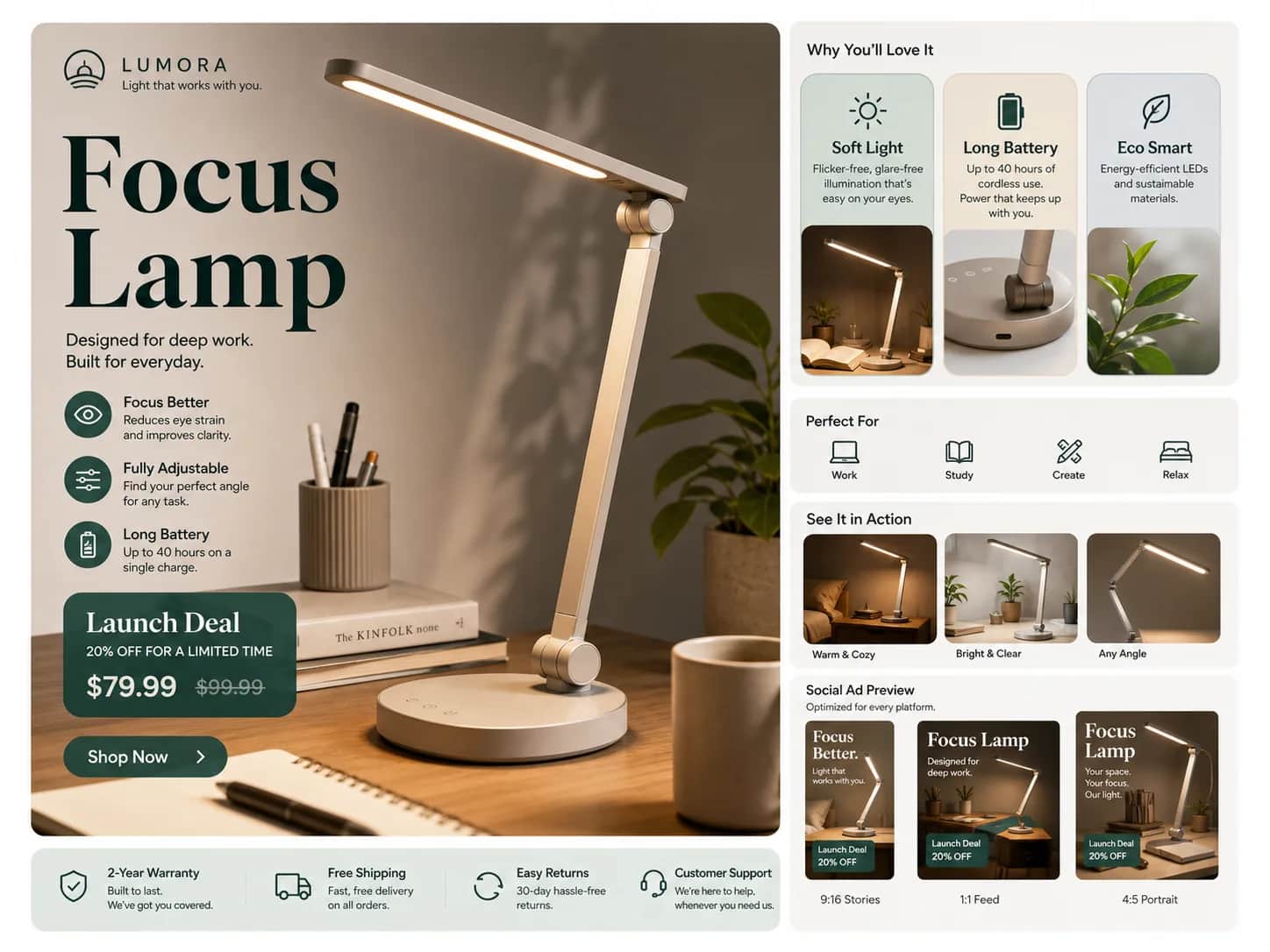 Describe the complete campaign, not only the product