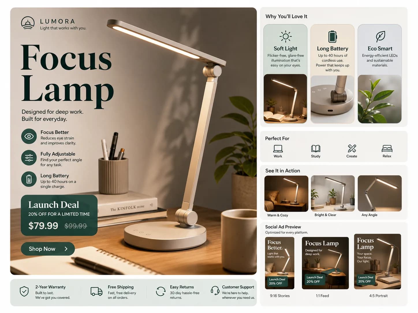 Describe the complete campaign, not only the product